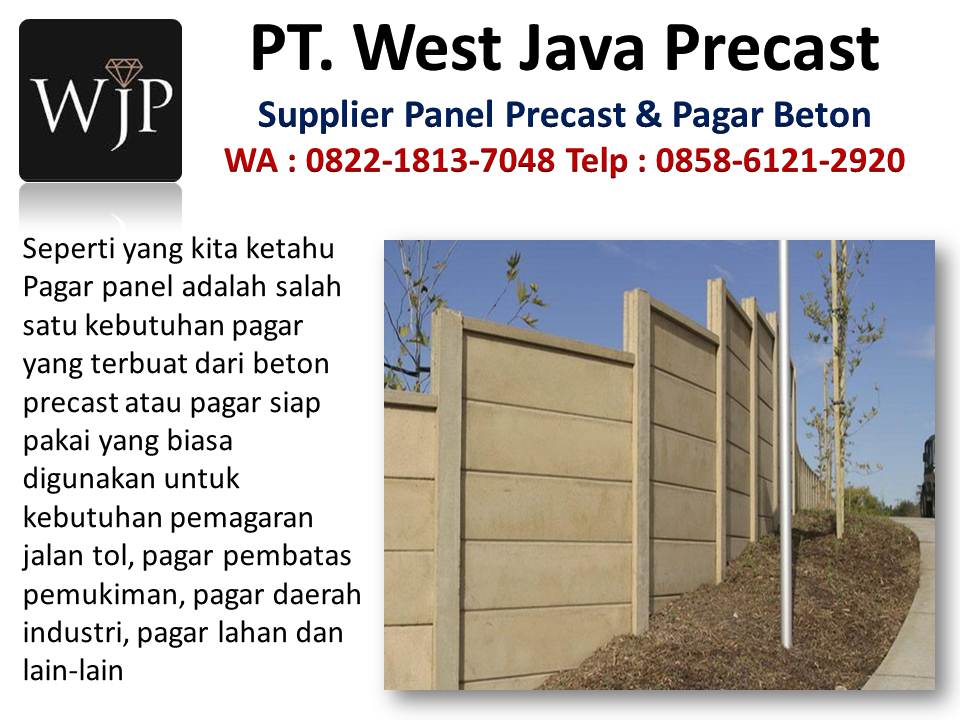 Pabrik pagar dengan beton hubungi wa : 082218137048, pabrik pagar panel beton precast di Bandung Harga-pagar-beton-panel-suya