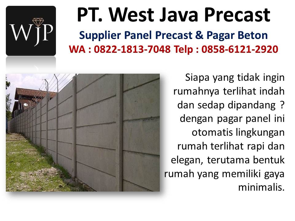 Dinding blok beton hubungi wa : 082218137048, tempat produksi pagar beton di Bandung Harga-pagar-panel-beton-karta
