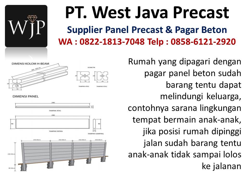 Pabrik pagar dari beton hubungi wa : 085861212920, tempat produksi pagar beton di Bandung Harga-pagar-panel-beton-pracetak