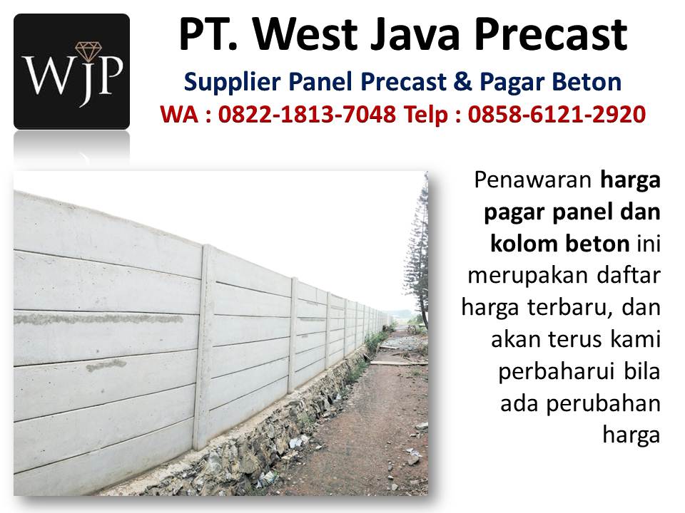 Spesifikasi pagar beton precast hubungi wa : 085861212920 Harga-pagar-panel-per-meter
